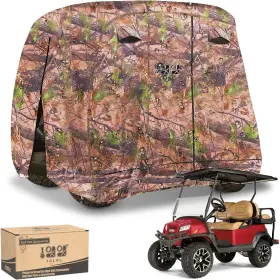 10l0l 445004843834 2/4 Passenger Golf Cart Cover Waterproof Polyester Fits Yamaha Ezgo