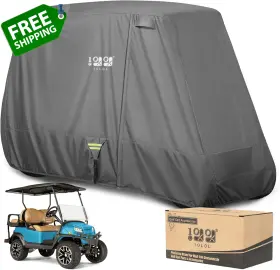 10l0l 445030682650 Golf Cart Cover Upgrade Extended Roof 80 Inch Waterproof Snowproof Windproof S