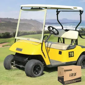 10l0l 445041657692 Lightweight Foldable Golf Cart Windshield Fits Ezgo Txt