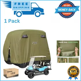 10l0l 445049215276 Golf Cart 4 Passenger Heavy Duty Storage Cover For Club Car Yamaha L Ezgo 10l0l 445049215276 Golf Cart 4 Passenger Heavy Duty Storage Cover For Club Car Yamaha L Ezgo