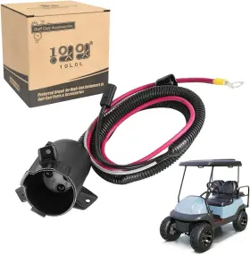 10l0l 666191020236 Golf Cart Charger Dc Receptacle For Club Car Precedent 2004-up Electric Ca
