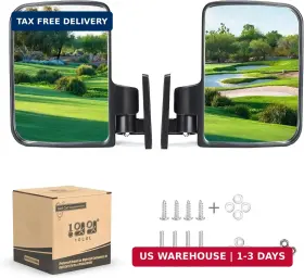 10l0l 688209779561 Golf Cart Side Mirrors With Blind Spot Universal For Yamaha Club