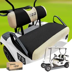 10l0l 688209790467 Golf Cart Seat Covers Kit - Universal Fit For Ezgo Txt/rxv Front Seats B