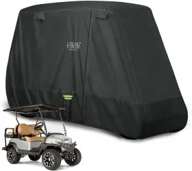 10l0l 691041322512 Golf Cart Cover Upgrade Extended Roof 80 Inch Waterproof Snowproof Windproof