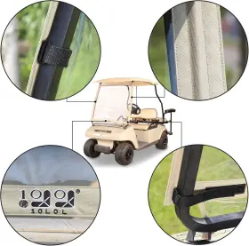 10l0l 696590409073 Golf Cart Windshield Fits Club Car Ds Lightweight Foldable