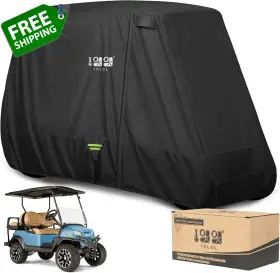 10l0l 744759570147 Golf Cart Cover Upgrade Extended Roof 80 Inch Waterproof Snowproof Windproof S