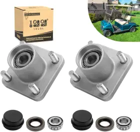 10l0l Direct 445026334372 2 Pack Front Wheel Hub Assembly For Club Car Ds Golf Cart 1974-2003 Repla