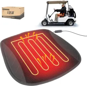10l0l F04-b Golf Cart Heated Seat Warmer Cushion Warming Heater Pad Winter Heating Cover