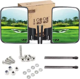 10lol 757183281749 10l0l Golf Cart Side Mirrors Compatible With Yamaha Club Car Ez-go And Others