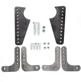 7blacksmiths Bl182 Adjustable Coil Over Shock Mount Kit Lower Rear Brackets For 3 Inch Axle Tubes