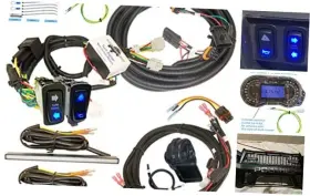 Advance Mcs Electronics M63281 Plug And Play Turn Signal Kit For Polaris Ranger 1000 Blue Led Backlit Rocker