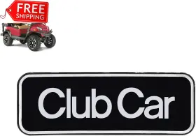 Aix 313041835846 Drive-up Name Plate For Club Car Onward Emblem Silver Golf Cart-6.42 Inch X 2.24
