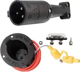 Aix 445014328338 48v Golf Cart Charger Receptacle Plug For Club Car Ds Modes C
