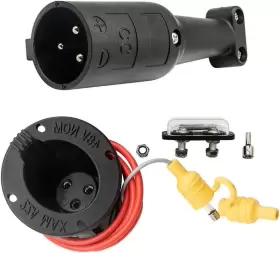 Aix 445024959959 48v Golf Cart Charger Receptacle Plug For Club Car Ds Modes C