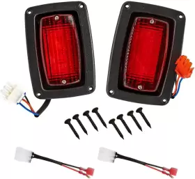 Aix 705353183249 Drive-up Led Tail Light Kit For Club Car Ds 1982-up Golf Cart With 3 Wire C