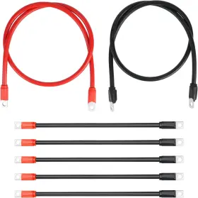 Aix Aix-cb-017 Golf Cart Heavy Duty Battery Cable 7 Pcs Set 4 Gauge For 1994-up Club Car Ds And P