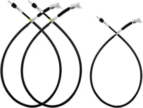 Aix Aix-cb-070 3 Pcs Dual Brake Cable Kit Stainless Steel Core Applicable To Yamaha