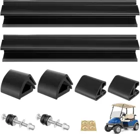 Aix Aix-cb-163 Club Car Precedent Golf Cart Windshield Retaining Clips Kits With Screw Nuts