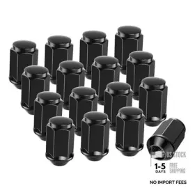Aix Cb-un-0023-1 Golf Cart Wheel Lug Nut Kit For Ezgo Club Car 1/2-20 Size 16 Black-16 Packs Aix Cb-un-0023-1 Golf Cart Wheel Lug Nut Kit For Ezgo Club Car 1/2-20 Size 16 Black-16 Packs