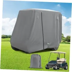 Aix Du00106 Golf Cart Cover 2/4 Passenger Fits For Yamaha Club Car Ezgo