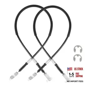 Aix Du00138 Club Car Ds Brake Cable Kit Driver And Passenger Side Stainless Steel Core