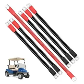 Aix Du00312 Golf Cart Battery Cables 6 Pcs Club Car Suitable For 48v