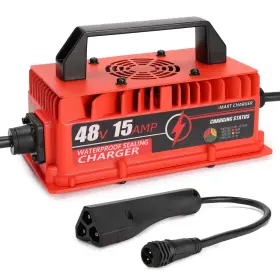 Aliestfdno It-gcc01 48v 15a Golf Cart Battery Charger For Club Car Ds/precedent 3 Pin Triangle Plug