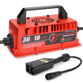 Aliestfdno It-gcc02 Upgraded 36 Volt 18 Amp Golf Cart Battery Charger For Ezgo Txt With D Plug