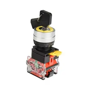 Api Electric 729043885091 22mm Key Switch 440v 10a 2no Maintained 3 Position Latching Type