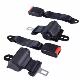 Apluschoice 04gsb001-2p-06 Golf Cart 2 Seat Belt Retractable Safety Universal Mounting Bracket Kit Club Car