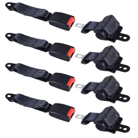Apluschoice 637509463090 Golf Cart 4 Seat Belt Retractable Universal Lap Straps For Ezgo Yamaha Club Car Apluschoice 637509463090 Golf Cart 4 Seat Belt Retractable Universal Lap Straps For Ezgo Yamaha Club Car