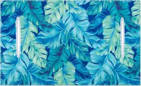 Aqqa Cg-20230823-8 Golf Cart Seat Covers Tropical Palm Leaf-boho-marble Microfiber