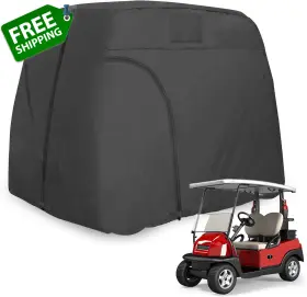 Attlooq 313095650655 Golf Cart Cover Buggy 420d Rainproof Waterproof For Most 2/4 Passenger Gol