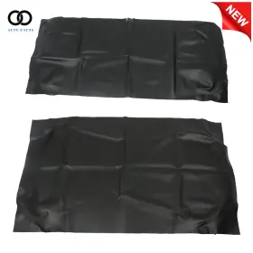 Autoooparts Apo244720 2pc Blackrest Bottom Leather Front Seat Covers For Golf Cart Club Car Precedent