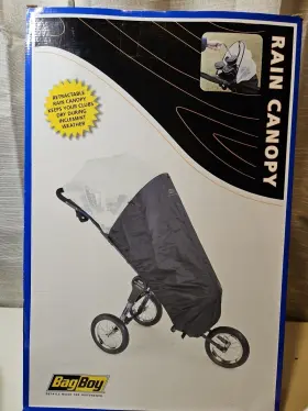 Bag Boy 040782176012 Retractable Rain Canopy For A Golf Push Cart Keep Clubs Dry New