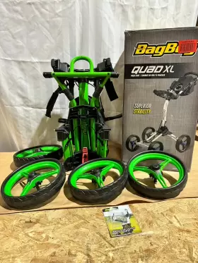 Bag Boy 040782719387 New Golf Quad Xl Push / Pull Cart Prior Generation Green Read