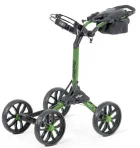 Bag Boy Bb71254 New Golf Quad Pro 4-wheel Push Cart Green/black
