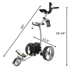 Bat-caddy 840422900546 2025 X4r Advanced Lithium Sl Silver Remote Control Electric Golf Cart