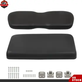 Berliii Ber493230 Golf Carts Front Seat Bottom Back Cushion For Club Car Ds 2000.5 Black