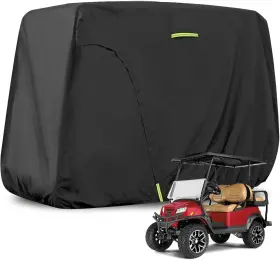 Blogole Cp3c2036us 600d Golf Cart Cover Compatible With 2 2/4 Passengers Club Car Ezgo Yamaha
