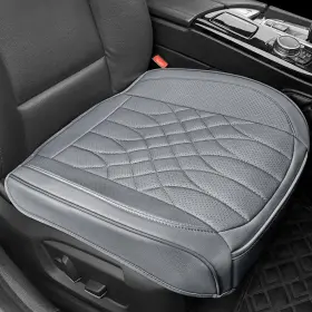 Bopuovre Bup2402 1-pack Leather Front Car Seat Covers - Bottom Fully Wrapped