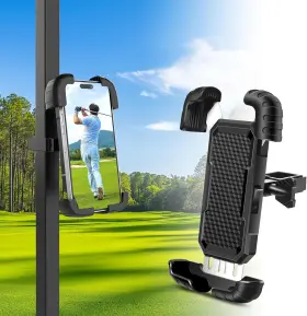 Branded 445007144167 Golf Cart Phone Holder Accessories Universal Self-locking Mount