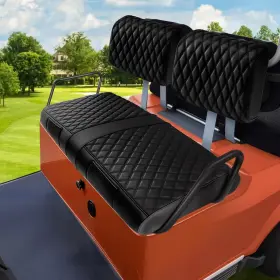 Branded Ystcoverg22 Yamaha G2 G8 G9 G11 G14 G16 G19 G20 G22 Seat Covers Front Golf Cart Black