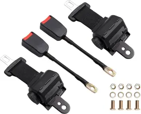 Bravokit 313037298204 Universal Golf Cart Seat Belts Kit Retractable For Club Car Ezgo Yamah