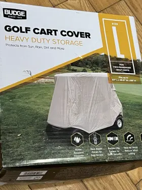 Budge 018397420912 Golf Cart Cover For Club Car Ezgo Yamaha Heavy Duty Waterproof Size L New