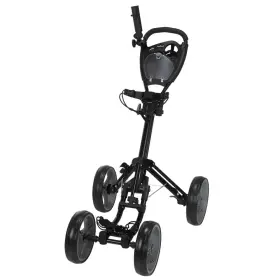 Caddymatic Nwcgt-1202 Open Box Golf Quad 4-wheel Folding Pull / Push Cart Black