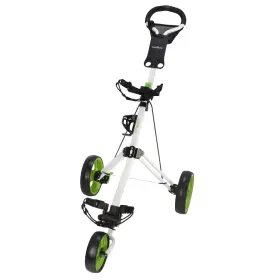 Caddymatic Us-ob-nwcgt-2003 Open Box Golf Pro Lite 3 Wheel Cart White/green