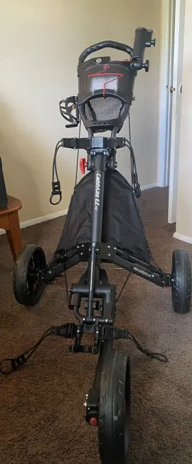 Caddytek 170713166 Caddylite Ez V2 3 Wheel Folding Golf Push Cart - Black Wt