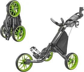 Caddytek 692911004316 Caddylite Ez-fold Pro 3 Wheel Golf Buggy / Push Cart - Lime Brand New