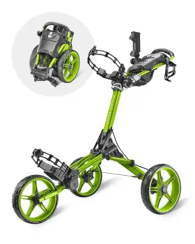 Caddytek 850018062152 Caddylite Compact 3 Wheel Golf Push Cart Lightweight One-click Fo